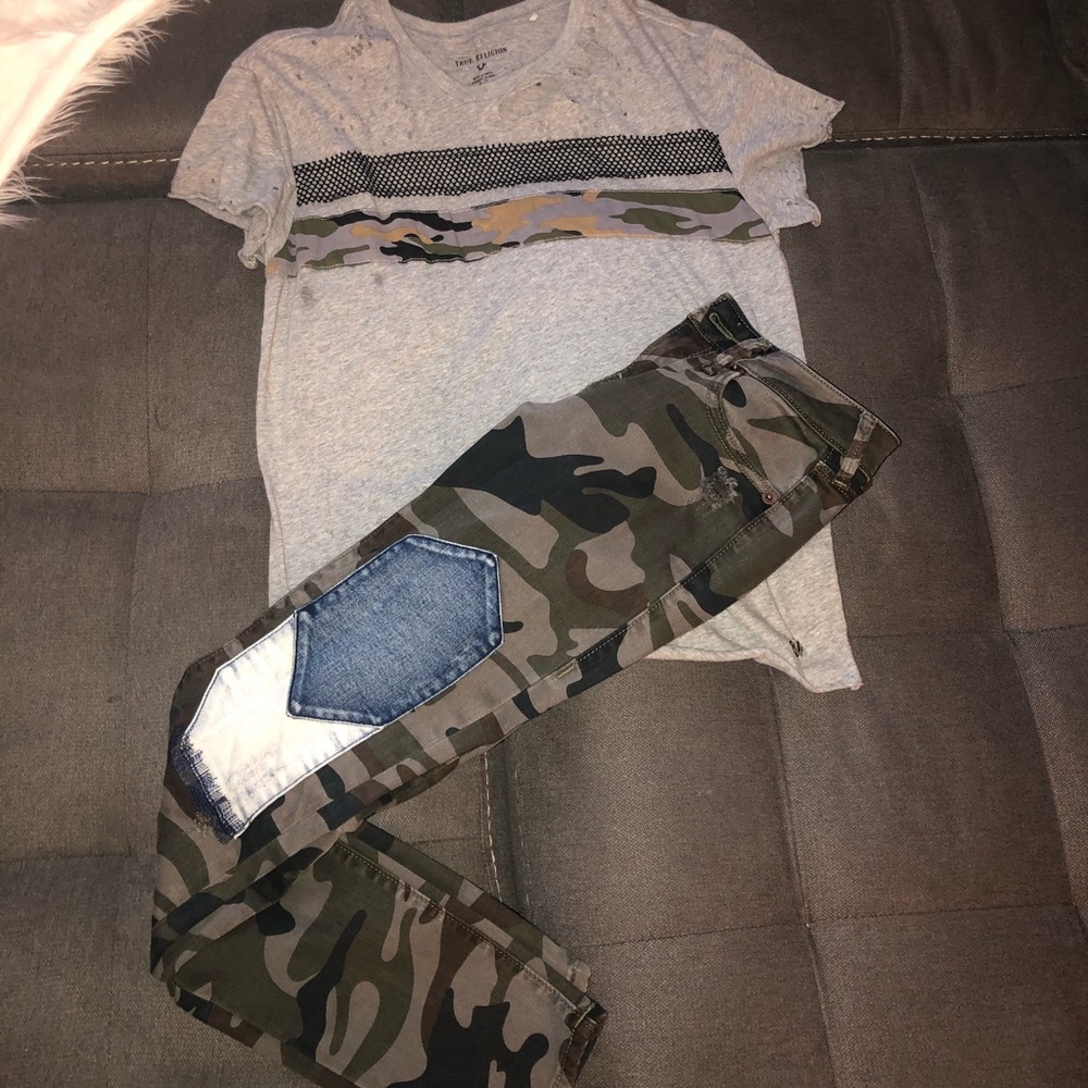 Tru religion shirt & pants